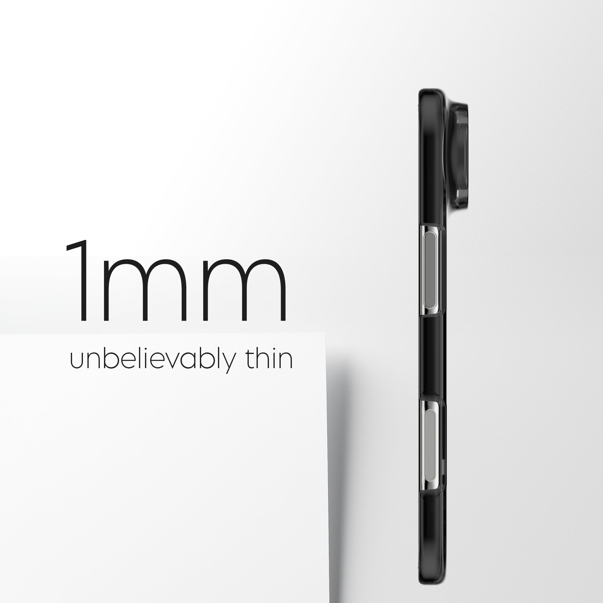 CARE™ by PanzerGlass® SL1M Case Smokey m. Sort MagSafe iPhone Duo